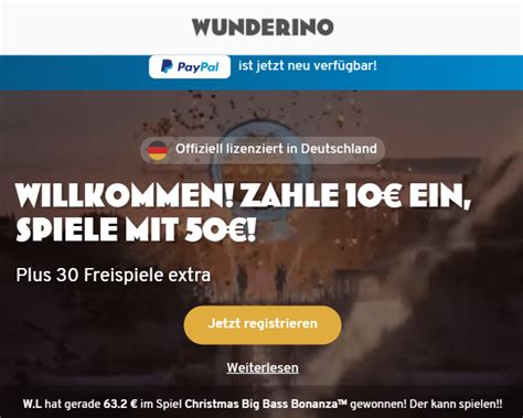 wunderino casino login